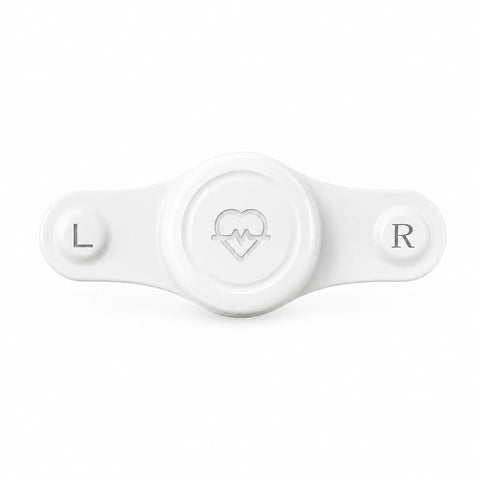 Yongrow ER2 white single-lead Holter ECG monitor front view